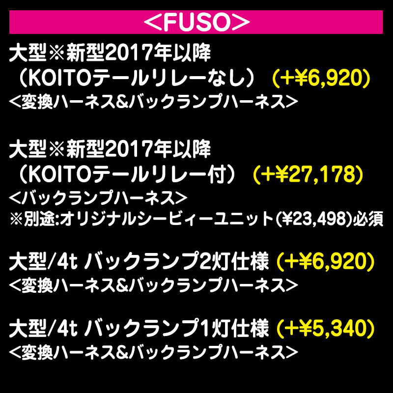 KOITO 4t/大型 歌舞伎LEDオールクリアコンビテール[オールLED] L/Rセット シーケンシャルリレー付 24V専用（ハーネス別売
