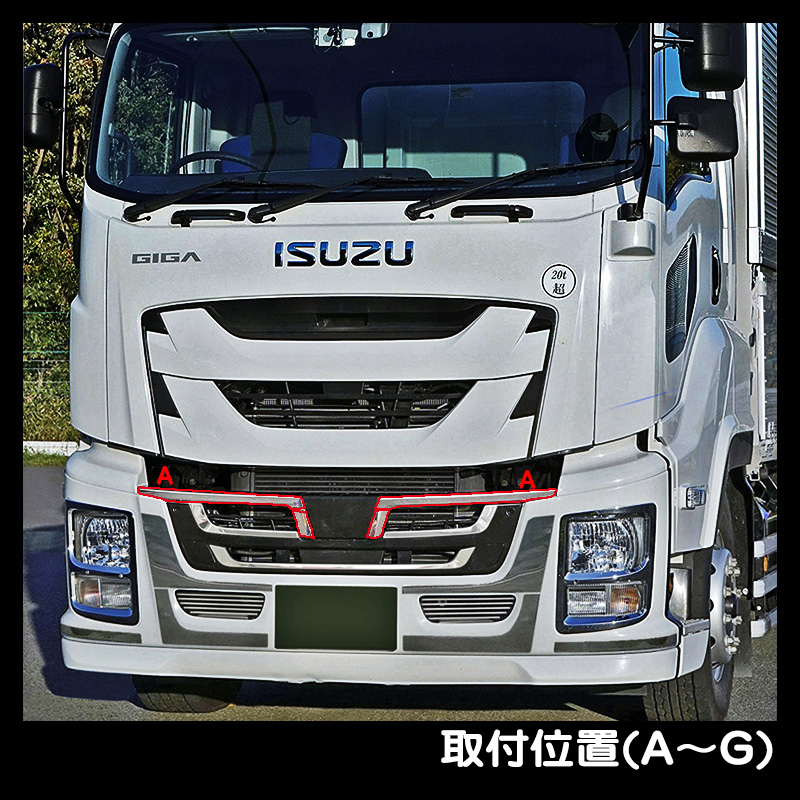 ATS バンパーステップカバー 分割タイプ［A］ ファイブスターGIGA 